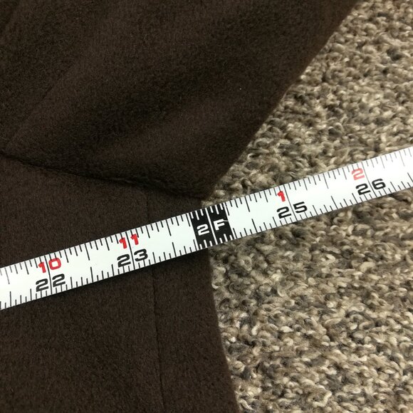 Vintage 1950s Macys Bambergers Overcoat Topcoat Mongolian Cashmere Brown 44R - Picture 10 of 13